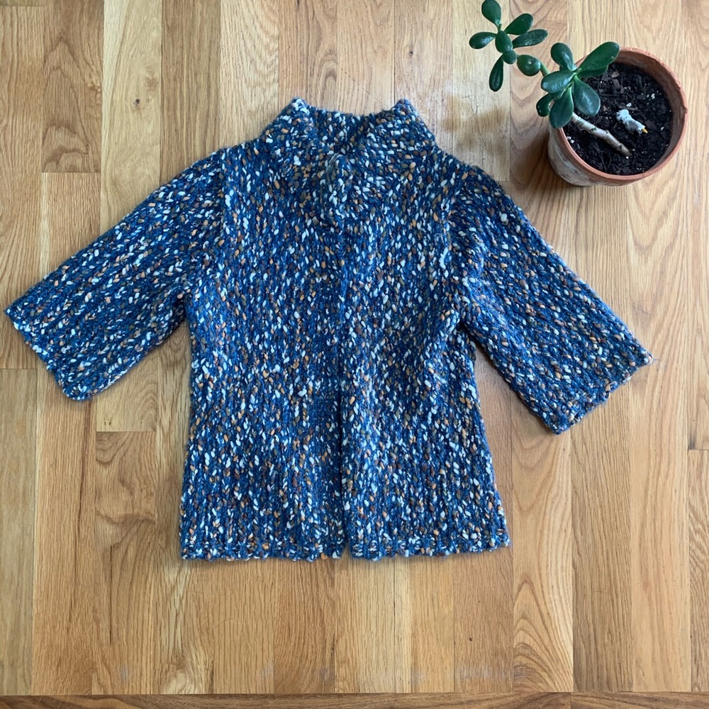 Liz Claiborne Chunky Knit High Neck Cardigan